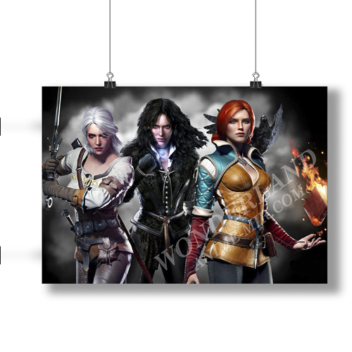 Плакат Ведьмак - Трисс, Цири и Йеннифер / The Witcher - Triss, Ciri, Yennefer